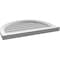 Ekena Millwork Round Top Surface Mount PVC Gable Vent w/ 2"W x 2"P Brickmould Sill Frame, 28"W x 20"H GVPRT28X2003SN - alternate 3